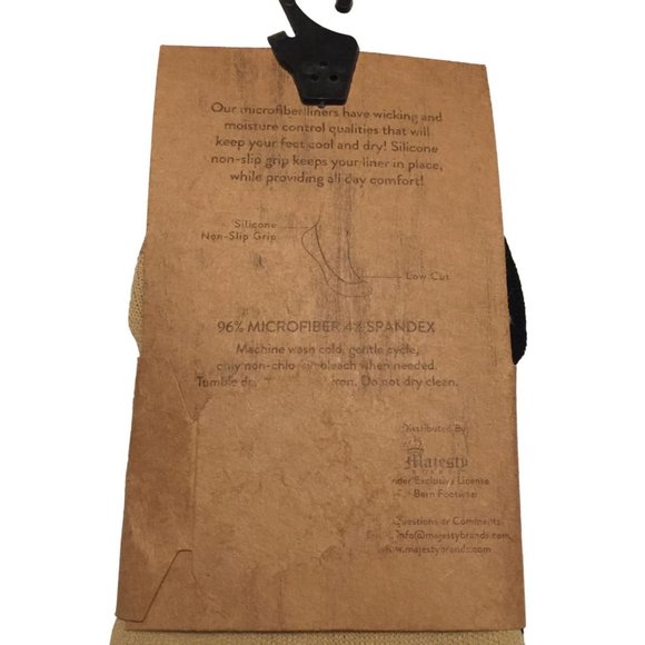 b.o.c Born Concept Ladies Microfiber Liners Set of 6 Black Nude Size 4-10 - Picture 4 of 4